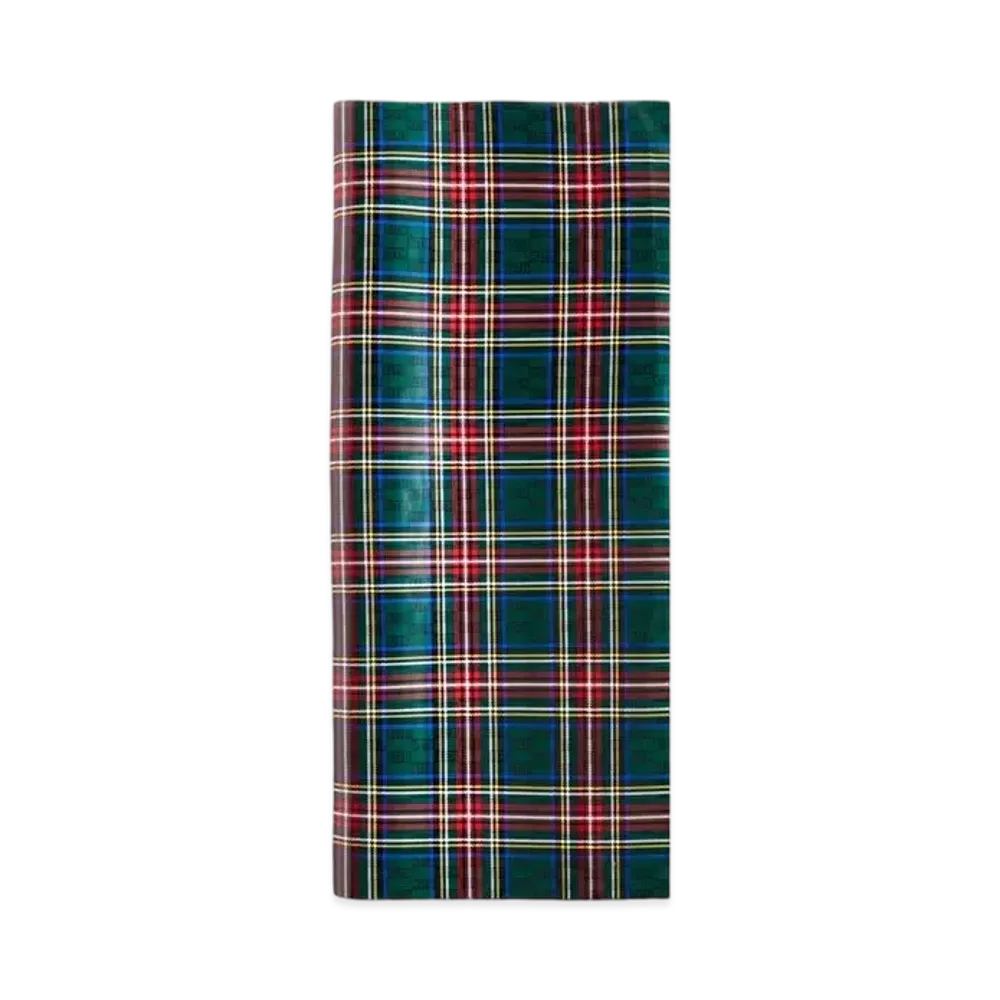 Kith Plaid Monogram Wrapping Paper "Stadium"