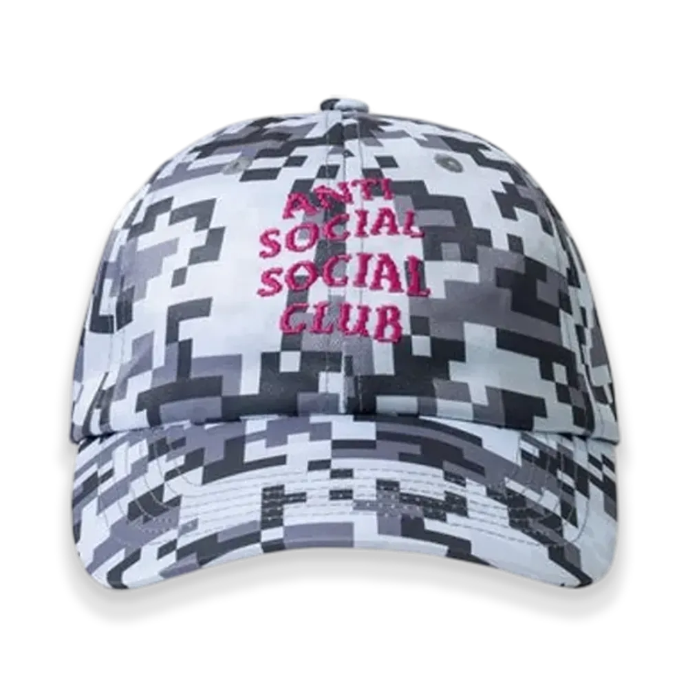 ANTI SOCIAL SOCIAL CLUB x Minecraft Pixel Camo 6P Hats "Grey"