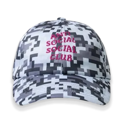 ANTI SOCIAL SOCIAL CLUB x Minecraft Pixel Camo 6P Hats "Grey"