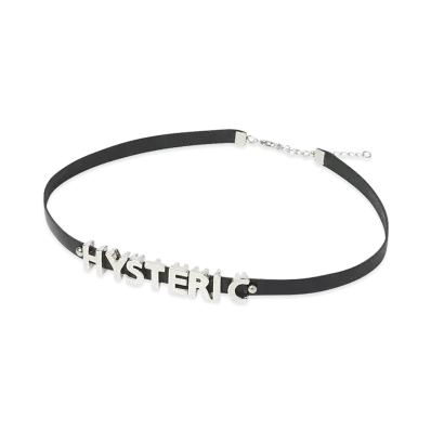HYSTERIC GLAMOUR Women's Metal Symbol Logo Choker "Black"