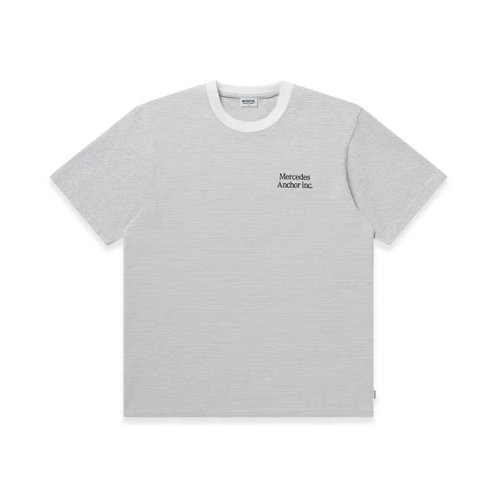Mercedes Anchor inc. Multi Striped Tee "White"