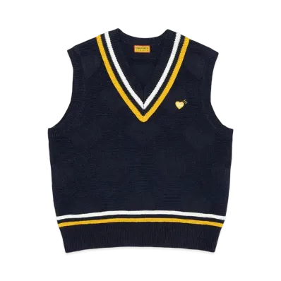 HUMAN MADE Heart Knit Vest "Navy"