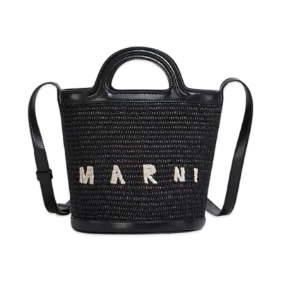 MARNI Tropicalia Basket Bag Small "Black"