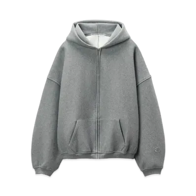 Alexander Wang Dense Fleece Star Zip-Up Hoodie "Side Walk"