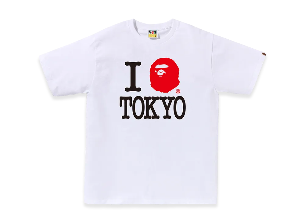 A BATHING APE Tokyo Exclusive I Love Bape Tokyo Tee "White"
