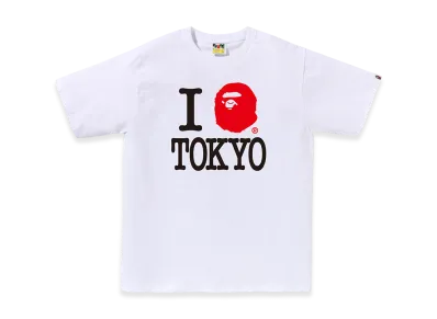 A BATHING APE Tokyo Exclusive I Love Bape Tokyo Tee "White"