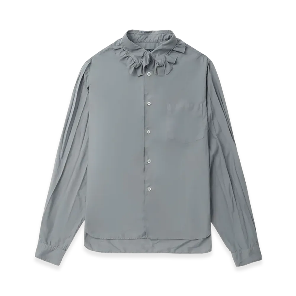 BLACK COMME des GARCONS Ruffle Collar Shirt "Black"