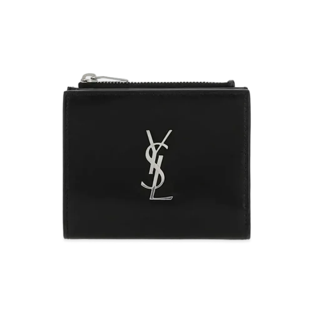 SAINT LAURENT Leather Wallet ”Black”