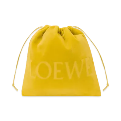 LOEWE Drawstring Pouch Medium "Yellow"