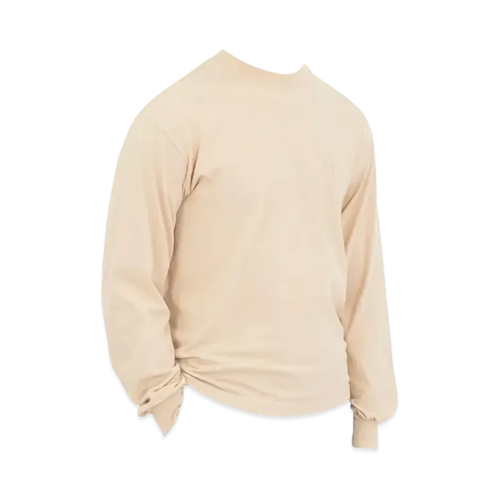Los Angeles Apparel 6.5oz Long Sleeve Garment Dye Crew Neck T-Shirt "Beige"