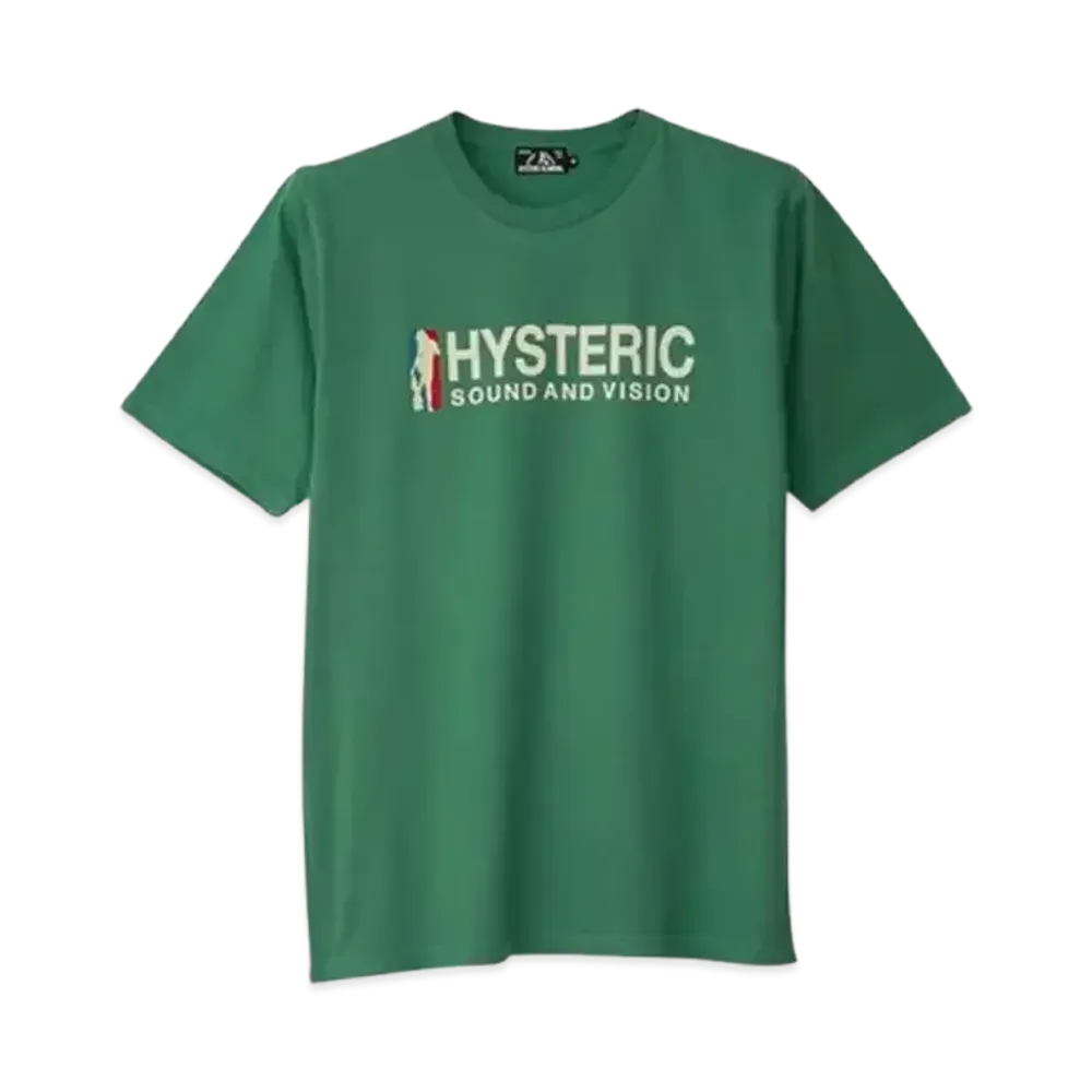 HYSTERIC GLAMOUR Athletic PT T-shirt "Green"