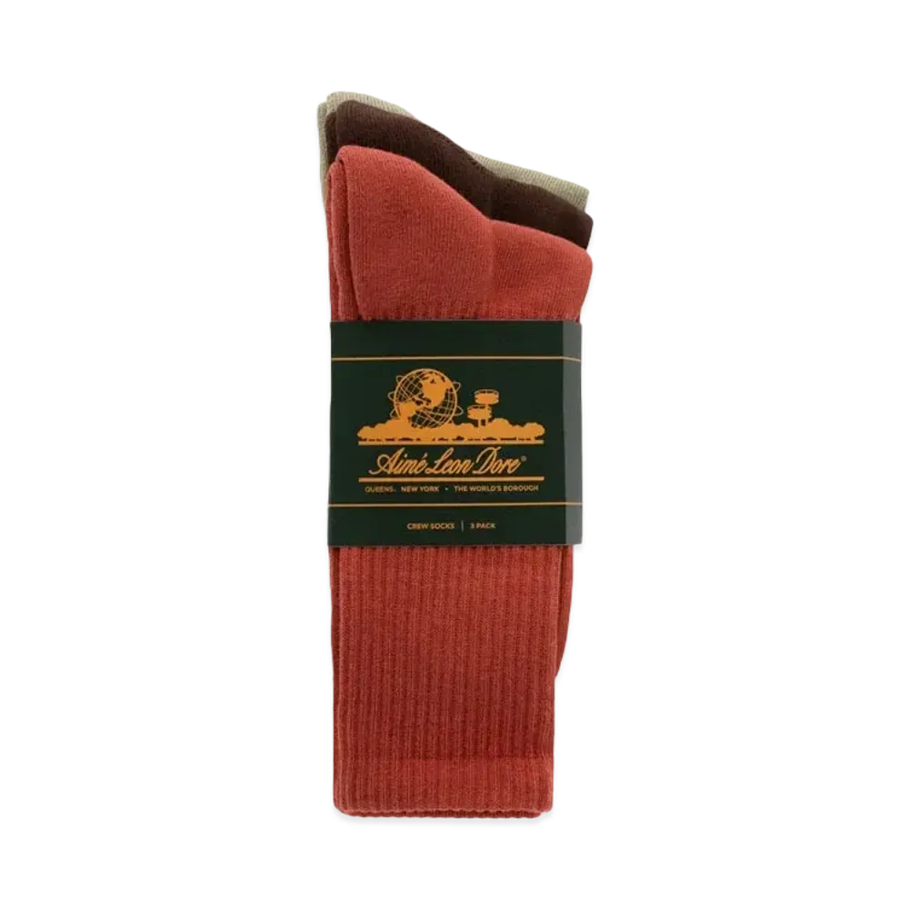 Aime Leon Dore Crew Sock 3-Pack "Multi"