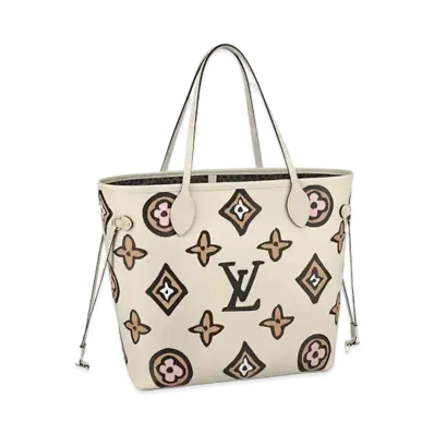 Louis Vuitton Neverfull MM Wild at Heart Monogram "Cream"