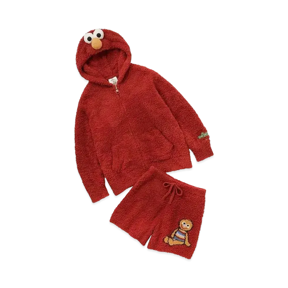 GELATO PIQUE x Sesame Street Elmo Parka & Shorts Set "Red"