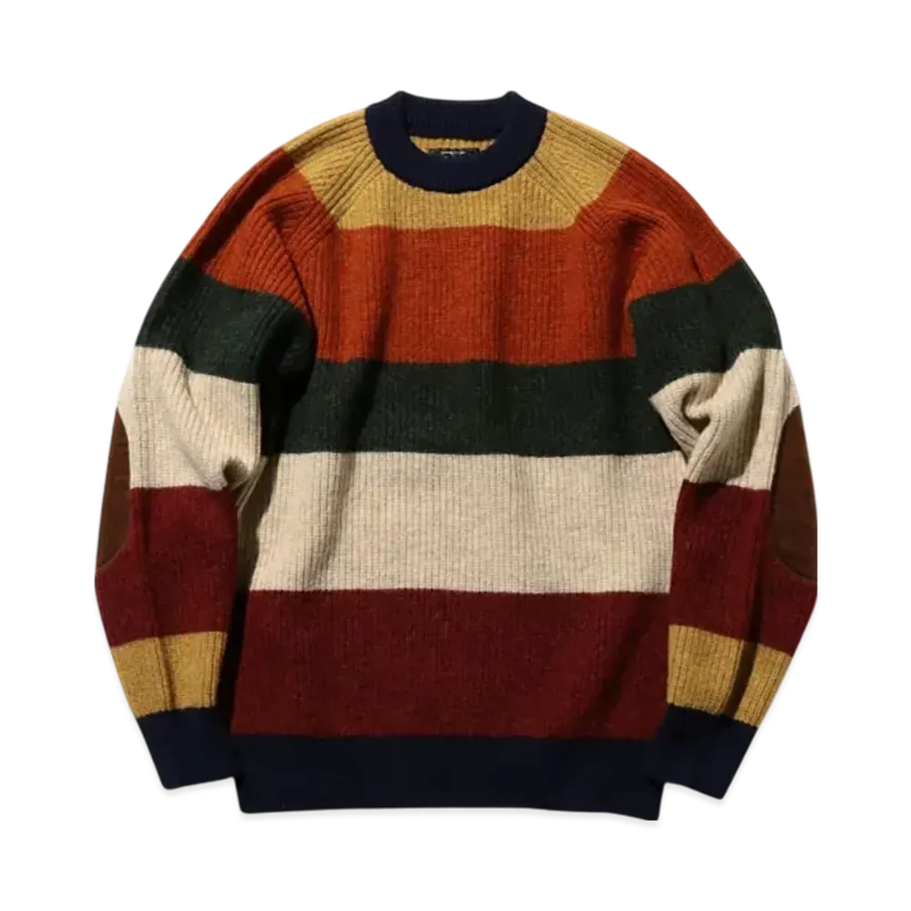BEAMS Crew Multi Stripe 5G "Multi23F"