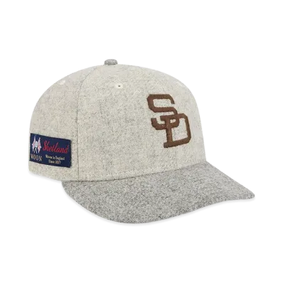 NEW ERA PC 59FIFTY Moon San Diego Padres Cooperstown "Gray"