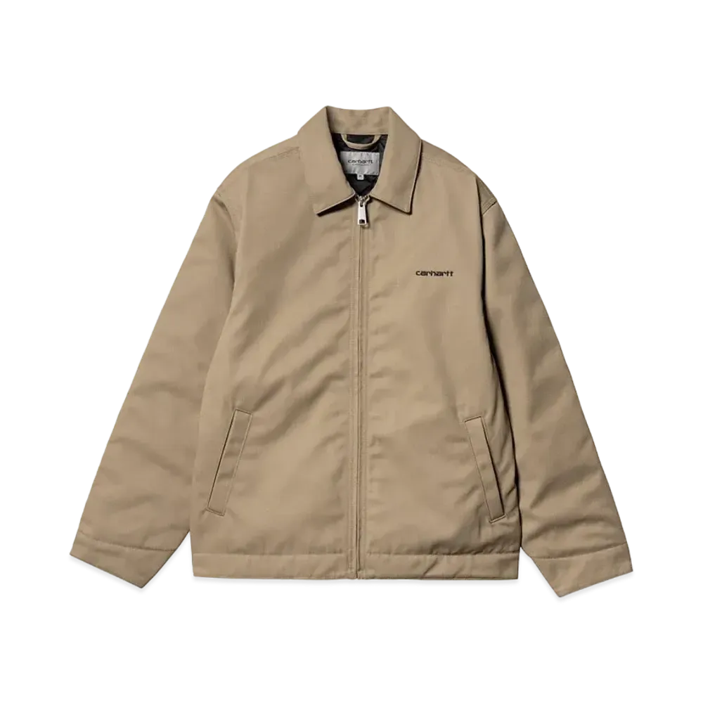 Carhartt WIP Module Script Jacket "Leather/Black(Rigid)"