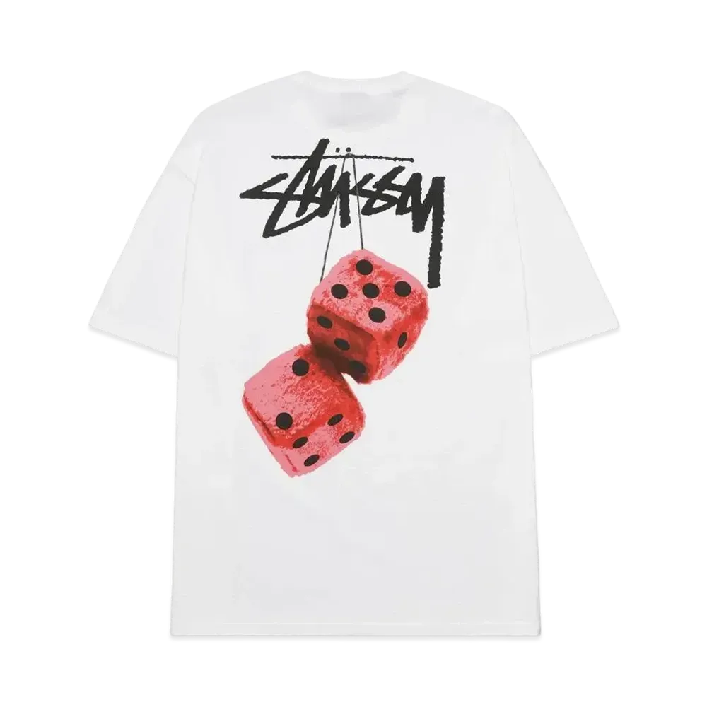 Stussy Fuzzy Dice Tee "White"