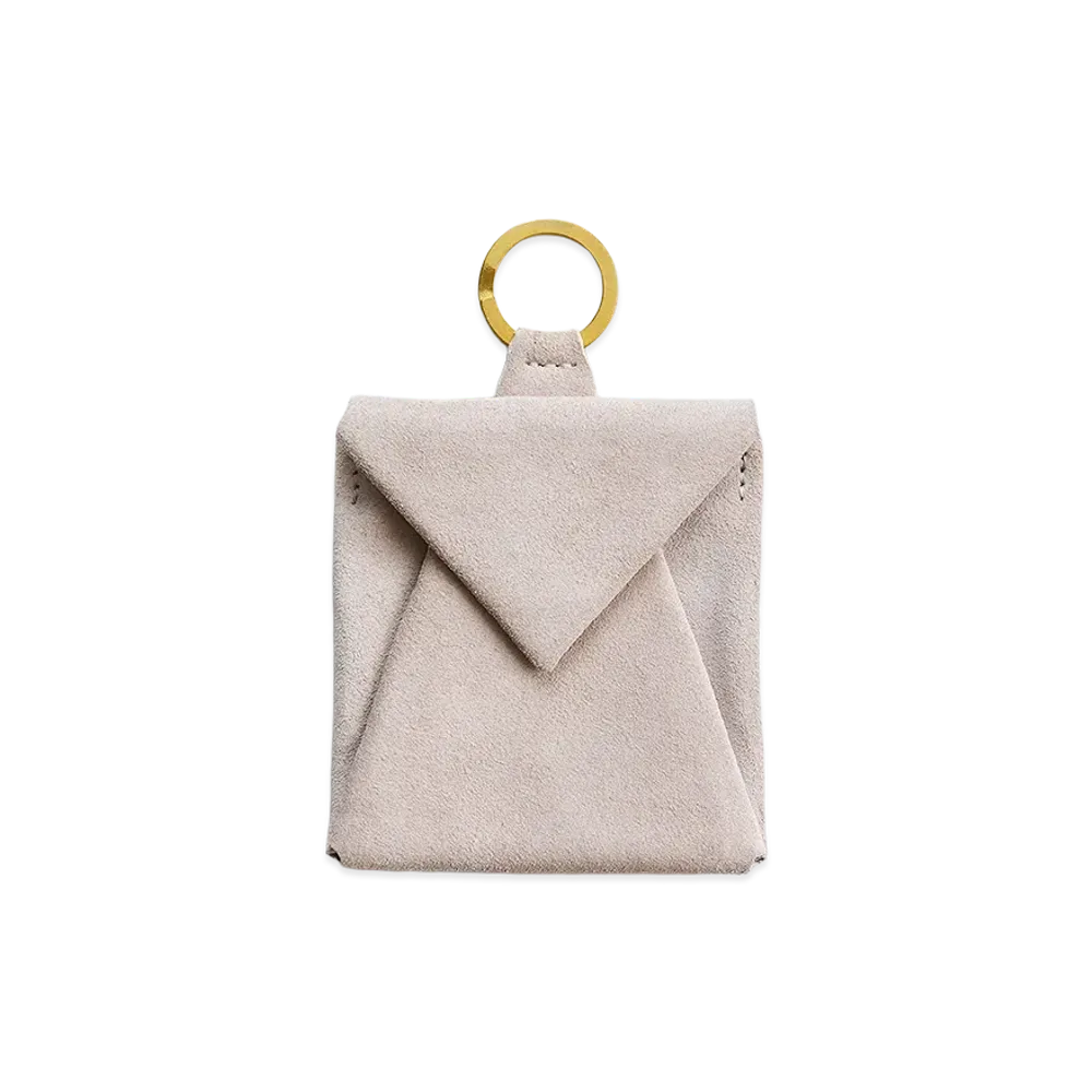 NICENESS S.O.Fats Suede Leather Coin Case "Light Beige"