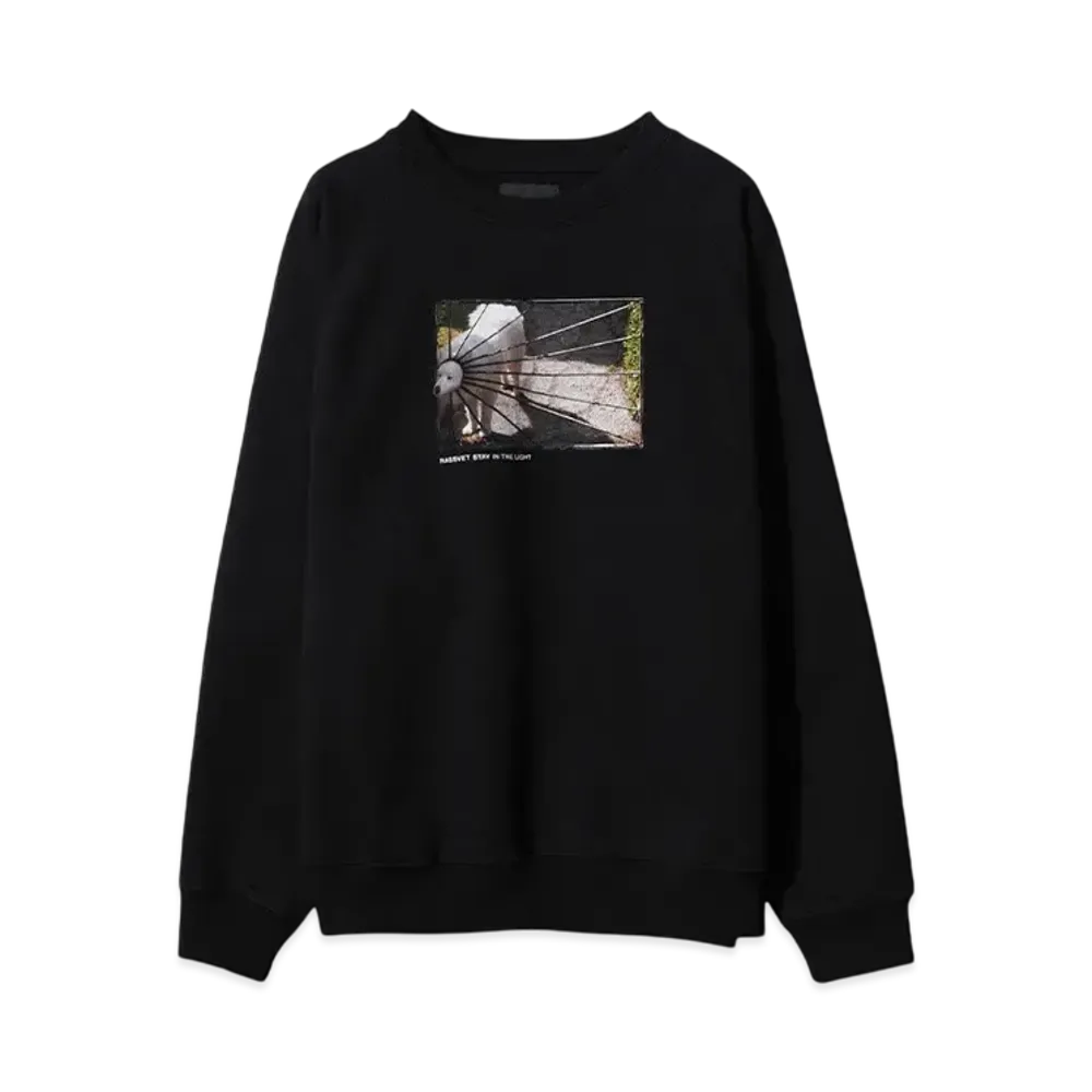 RASSVET MEN DOG LOGO SWEATSHIRT KNIT "BLACK"