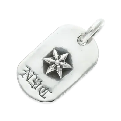 Chrome Hearts Raised Star Dog Tag NYC Exclusive "Silver"
