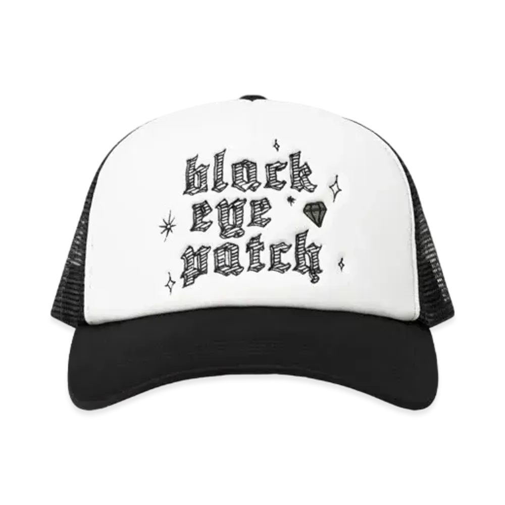 Black Eye Patch Diamond Dreams Mesh Cap "Black"