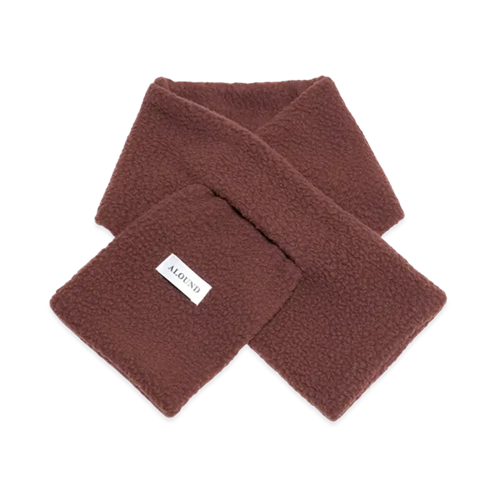 ALOUND Pocket Fleece Muffler "Brown"