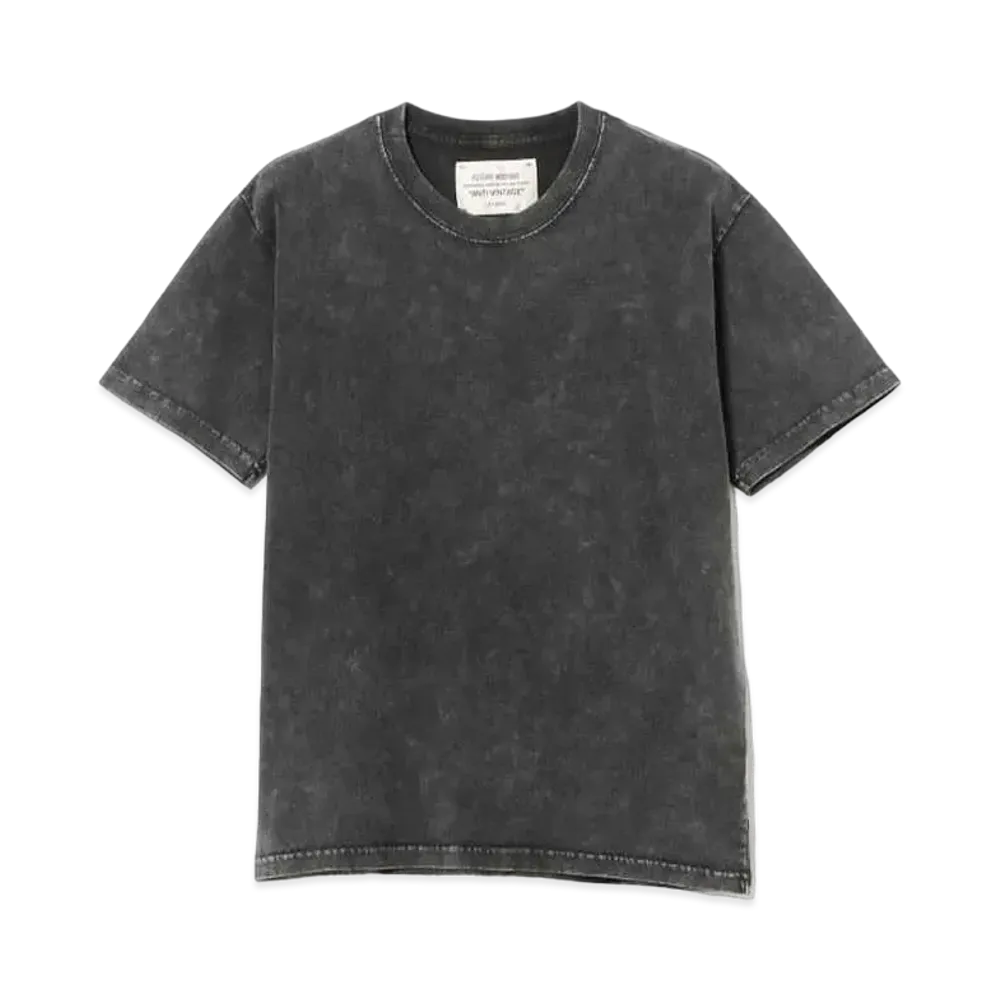 BEAMS FUTURE ARCHIVE Chemical Washed T-Shirts "Black"
