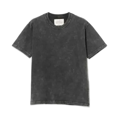 BEAMS FUTURE ARCHIVE Chemical Washed T-Shirts "Black"