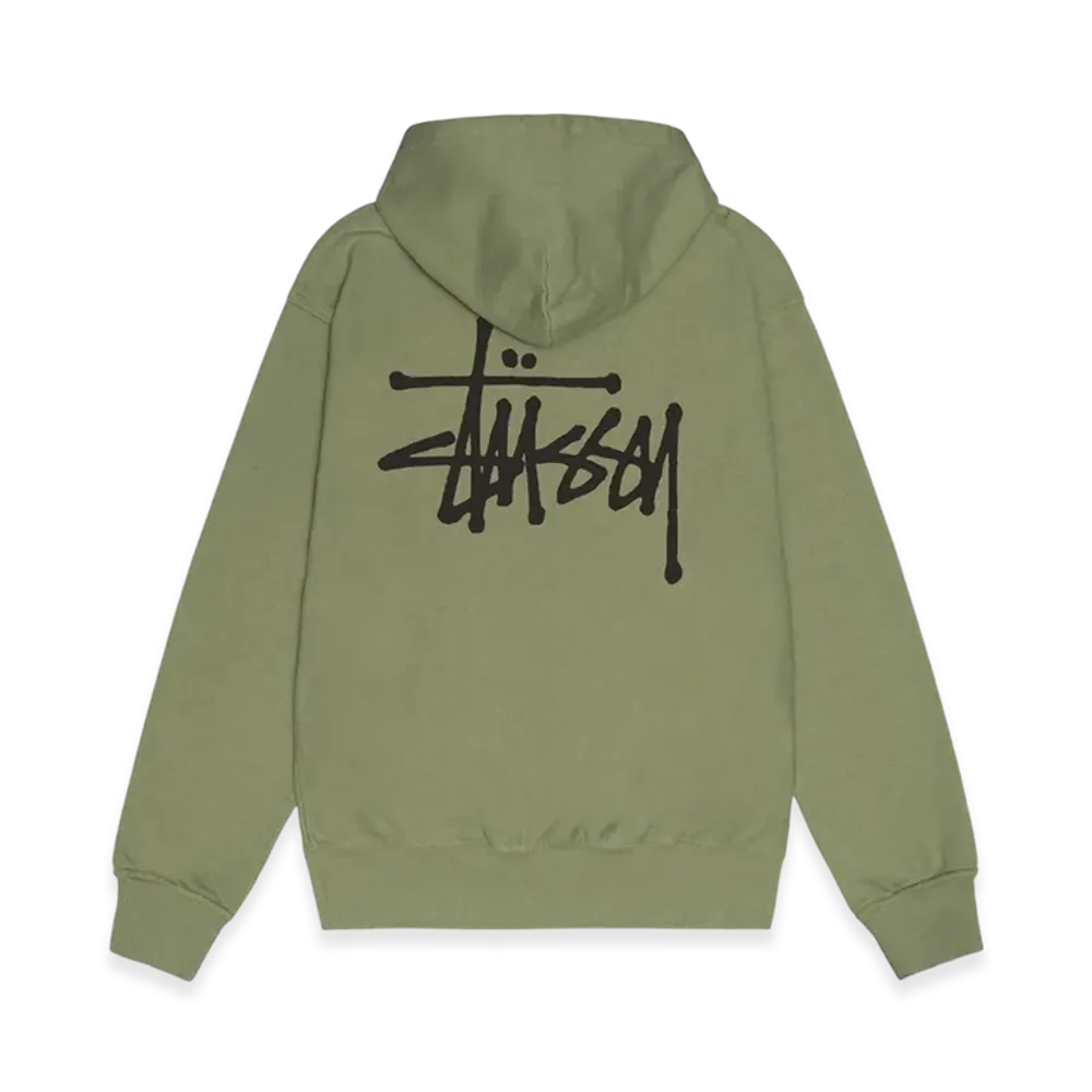 Stussy Basic Stussy Pigment Dyed Hoodie "Artichoke"