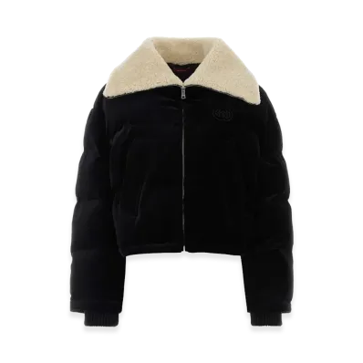 GUCCI Women's Velvet Padded Jacket "Black"