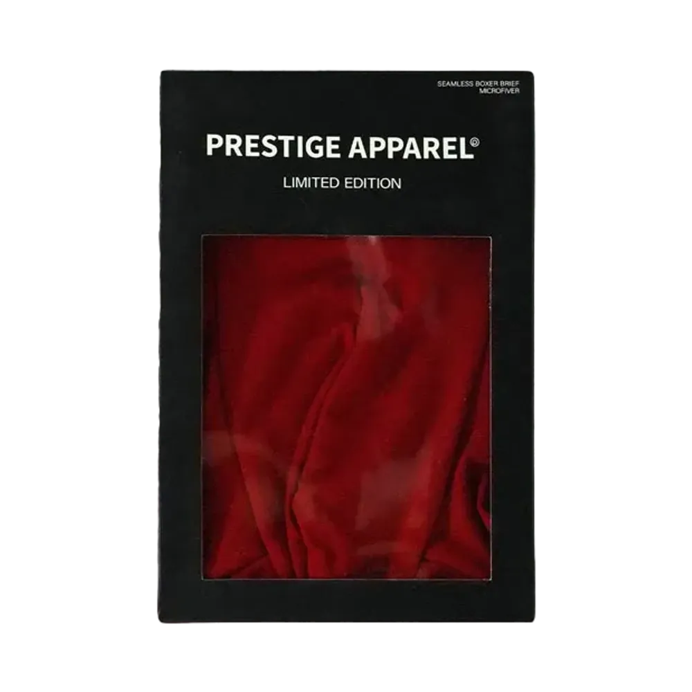 PRESTIGE APPAREL SEAMLESS BOXER BRIEFS "RED"
