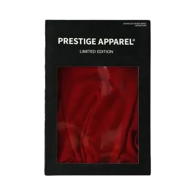 PRESTIGE APPAREL SEAMLESS BOXER BRIEFS "RED"