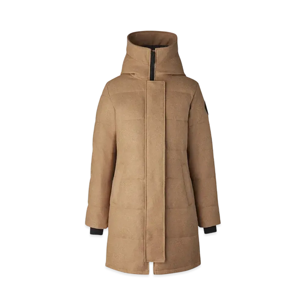 CANADA GOOSE Shelburne Parka AlluraLuxe Wool "CamelMelange"