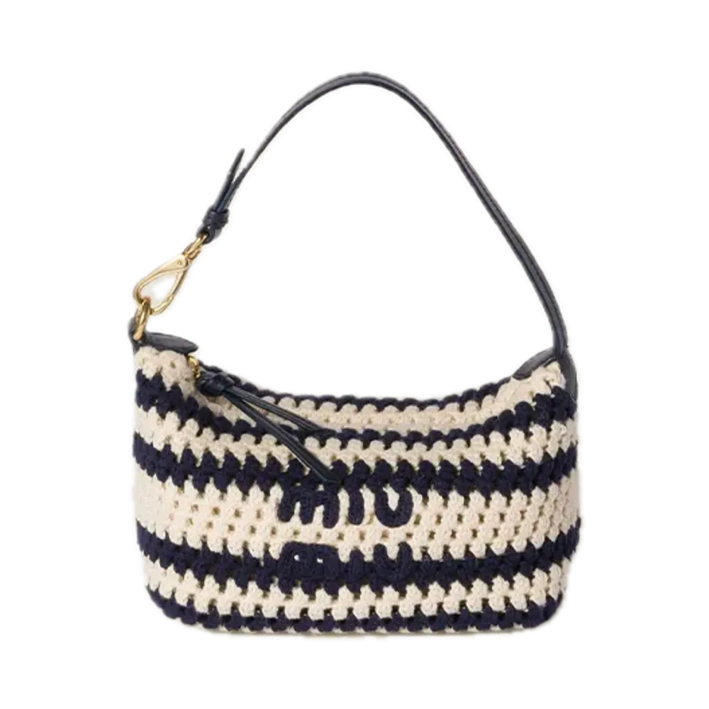 MIU MIU Gabardine Pouch "Plaster White"