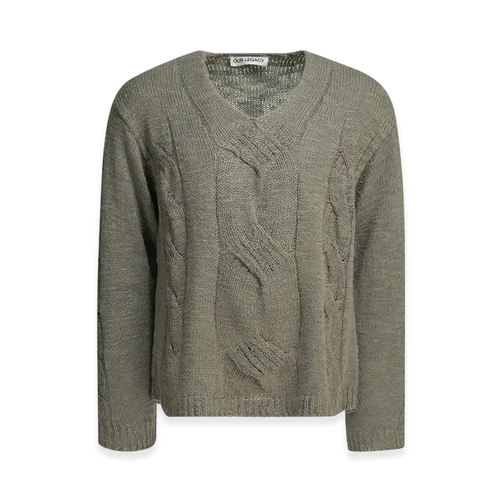 OUR LEGACY V-Neck Sweater "Gray"