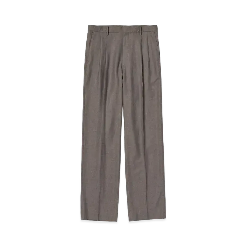 AURALEE Super Light Wool Slacks "Top Brown"