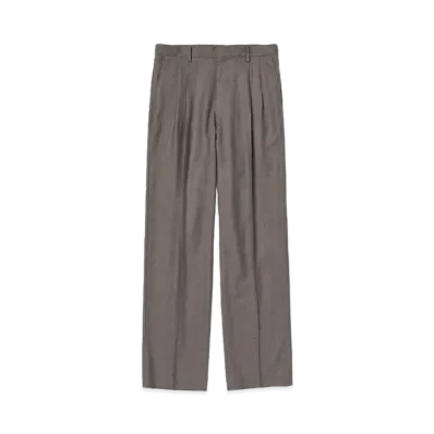 AURALEE Super Light Wool Slacks "Top Brown"