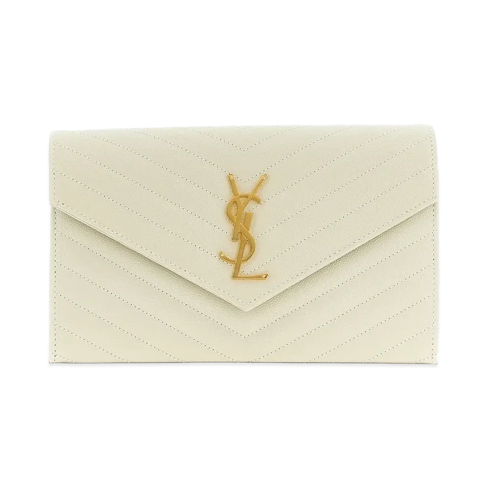 Saint Laurent Women's Monogramme Crossbody Bag "White"