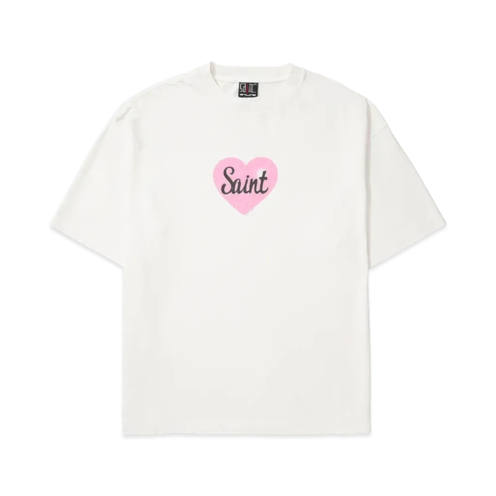 SAINT Mxxxxxx SS Tee Heart Saint "White" SM-HR1-0000-019