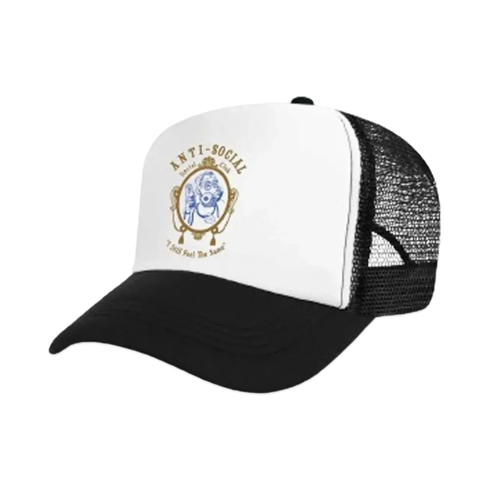 ANTI SOCIAL SOCIAL CLUB Zig-Zag Trucker Hat "Black/White"