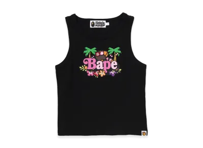 A BATHING APE Women's Baby Lisa On Bape Summer Tank Top "Black"