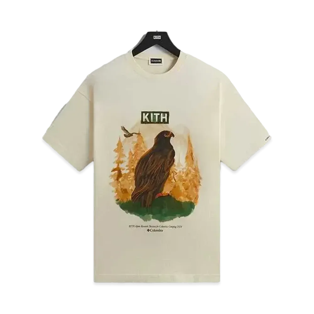 Kith x Columbia Eagle Illustration Vintage Tee "History"