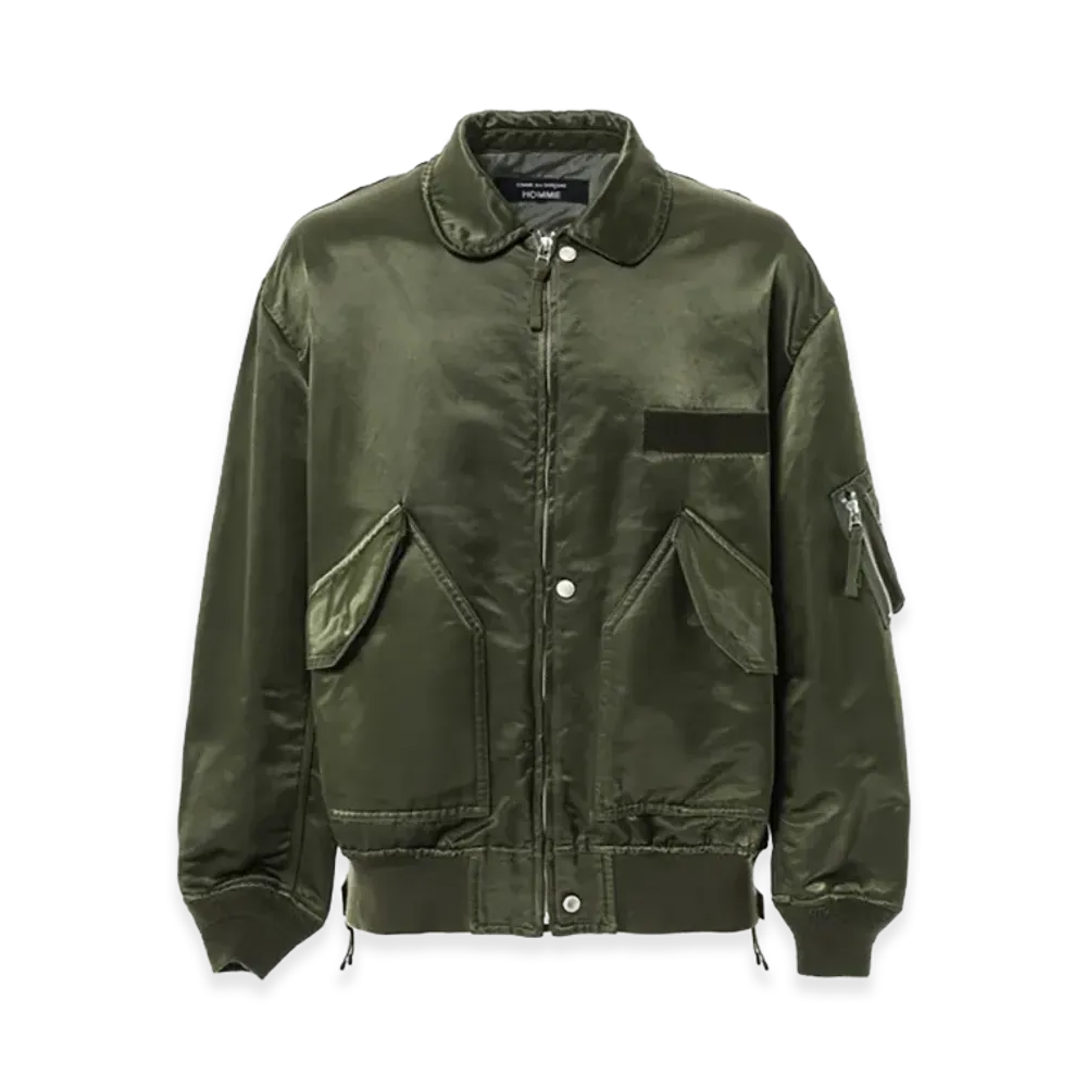 COMME des GARCONS HOMME Cotton Nylon Twill Over Dye Militaly Jacket "Khaki"