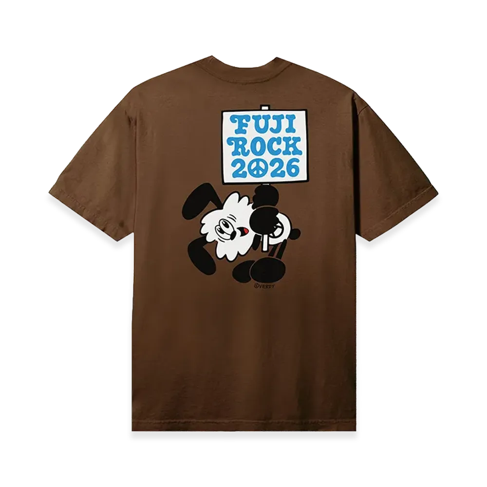 VERDY x fuji rock festival 2026 VICK Tee "Brown"