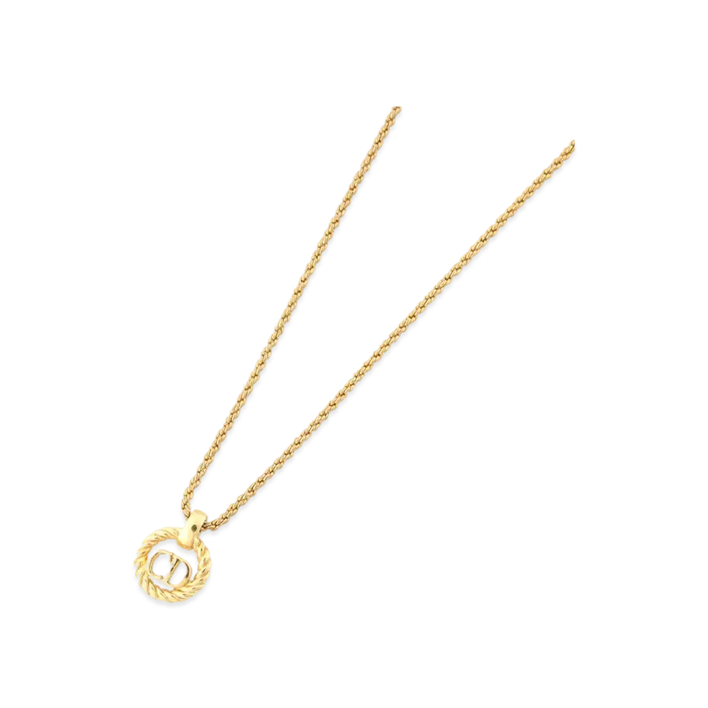 Dior Logo Necklace "Gold"
