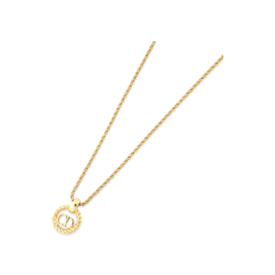 Dior Logo Necklace "Gold"