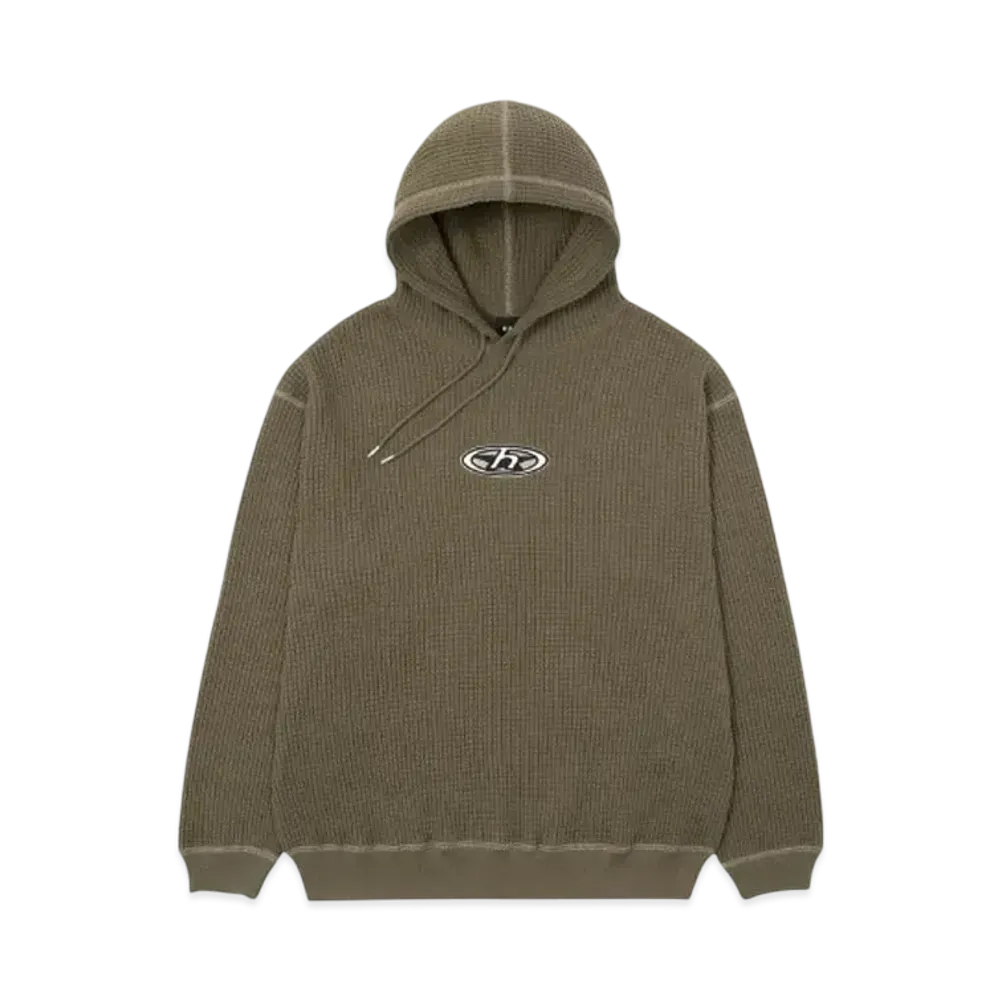 HUF Winter 24 Gamma Waffle Hoodie "Olive"