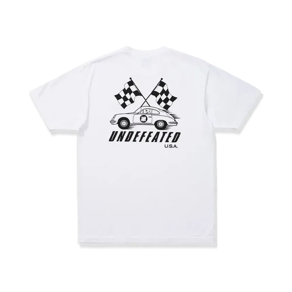 UNDEFEATED RACING FLAGS S/S TEE - 80178 "White"