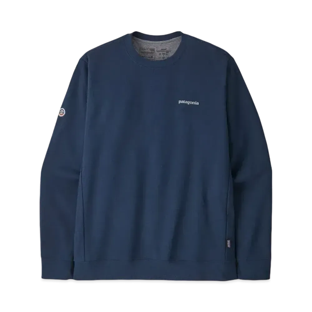 Patagonia Men's Fitzroy Icon Uprisal Crew Sweatshirt "Lagom Blue"
